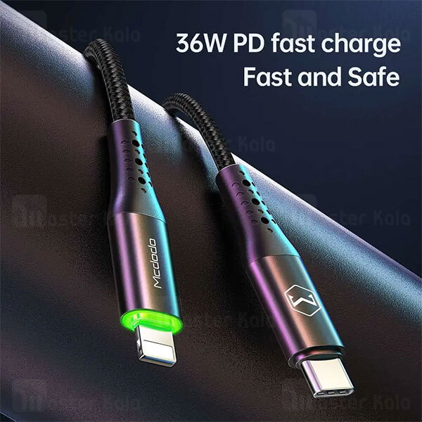 کابل آیفونی Mcdodo Ca-7360 Auto Power Off Type-C To Lightning PD 20W Data cable